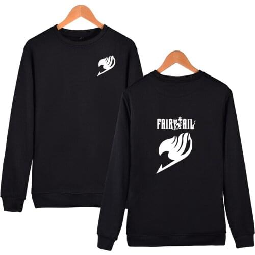 Fairy Tail Japanese Anime Capless Thick Winter Hoodie Men Fashion 6 Color Sweatshirt Men Hip Hop Autumn Casual Cartoon Clothes