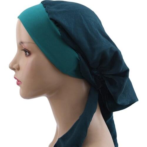 Riding Headscarf Ladies Autumn Fashion Hiking Turban Hat Ladies Satin Headdress Ribbon Hair Accessories Hair Band Braid Hat