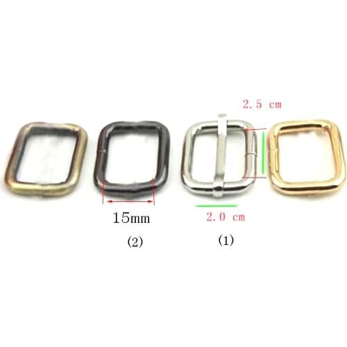 1 inch Nickel Metal Buckles 25mm inner width Silver Bag Accessory Buckles Rectangle Rings 50pcs/lot