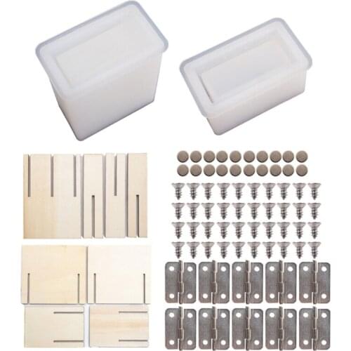 1 Set Cigarette Box Epoxy Resin Mold Cigaret Storage Case Silicone Mould DIY Crafts Soap Plaster Casting Tool