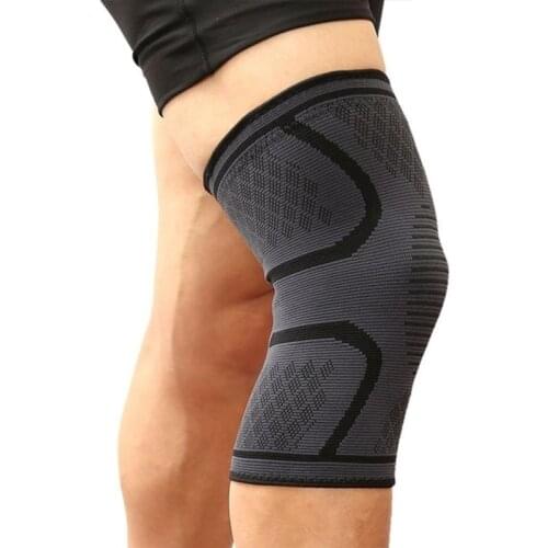 1pair Nylon Elastic Sports Knee Pads Breathable Knee Support Brace Running Fitness Hiking Cycling Leg Protector Size: XL