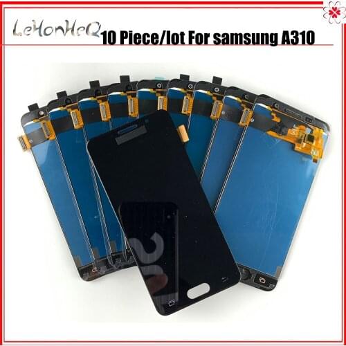 10 Piece/lot LCD For Samsung Galaxy A3 2016 A310 SM- A310F A310H A310M A310Y LCD Display with Touch Screen Digitizer Assembly