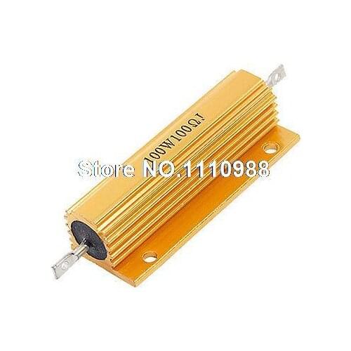 100W Power 5% 100 Ohm Screw Tabs Aluminum Resistor New