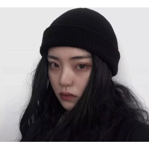 2020 Unisex Sailor Biker Cap Streetwear Pumpkin Vintage Navy Brimless Beanies Hat Melon Sailor Casual Short Harajuku Cap SL-06