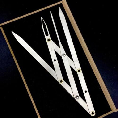 2pcs Stainless steel Golden Ratio CALIPERS Eyebrow Microblading Permanent Makeup Measure Tool Mean Golden Eyebrow DIVIDER