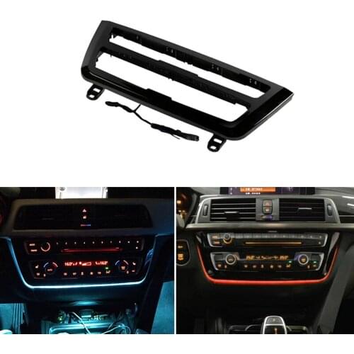 Carbon Texture Car Interior Center CD Control Panel Cover Trim For BMW 3 4 Series 3GT M3 M4 F30 F31 F32 F34 F35 F36 F80 F82 F83