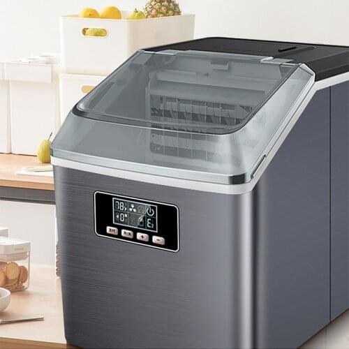 New 25kg/24h Automatic Mini Ice Maker Electric Small Cubes Making Machine Quick Ice Making Machine For Milk Tea Shop / home 220V