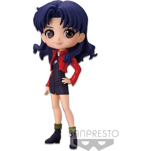 Bandai Qposket Anime Model Misato Katsuragi Collectibles model Toys Q version of the figure Anime toys gift model Ornaments
