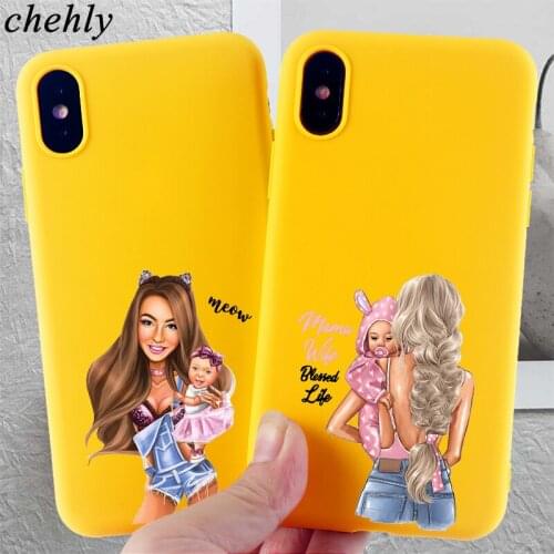 Super Family Phone Case for IPhone 6s 7 8 11 12 Mini Plus Pro X XS MAX XR SE Cases Soft Silicone Fitted Shell Cover Accessories