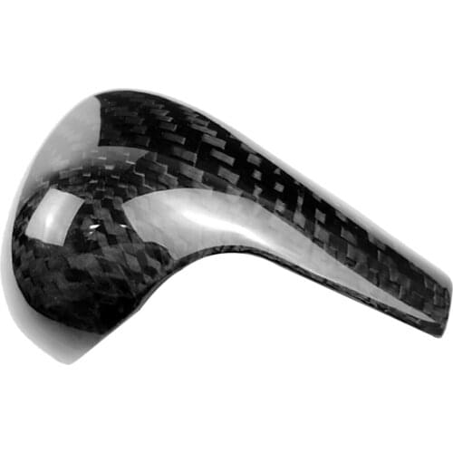 Carbon Fiber Black Gear Shift Knob Cover Interior Decoration for Audi A61/Q5/A5/A4L/Q7 Car Accessory 1pcs