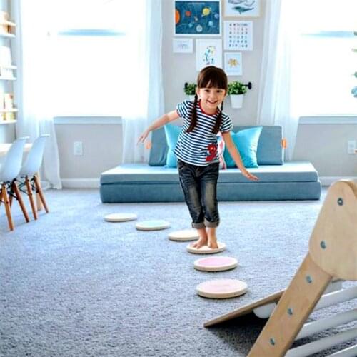 XIHATOY Montessori Wooden Round Board Baby Multiple Colour Floor Toys Non-toxic And Tasteless Help Children Grow Puzzle 2021