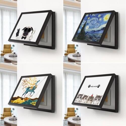 Fashion Home Decor Meter Box Cover Decorative Painting Electric Switch Box Hide Paintings Deer Modern Home Wall Decoration