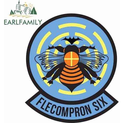 EARLFAMILY 13cm x 11cm Car Assessoires Stickers for VC-6 FIREBEES Personality Decal Windshield Bumper JDM Waterproof Decoration