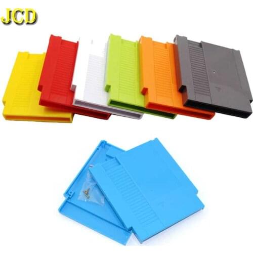 JCD Hard Cartridge Box Game Card Shell For NES Entertainment System Replacement Cover Plastic Case with 3 Screws