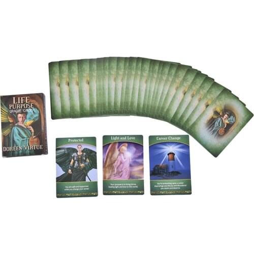 44PCS Tarot Cards Table Deck Board Game Life Purpose Oracle Cards For Fortune Telling Playing Card Games Entertainment