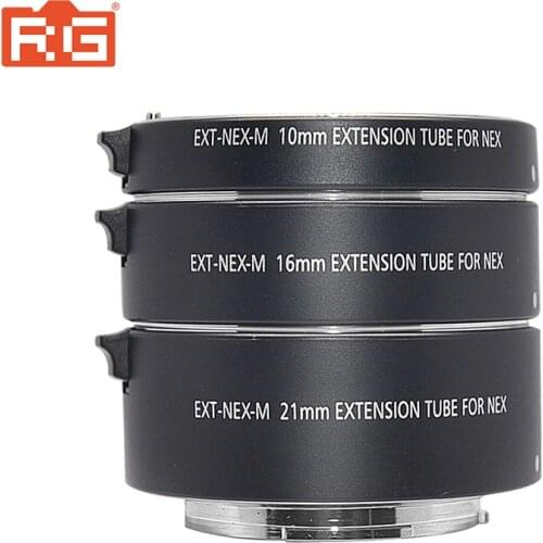 Mcoplus Metal Auto Focus Macro Extension Tube Ring 10mm 16mm 21mm for Sony E-Mount A7 A7II A7III A7SII A6000 A6300 A6500 nex 5
