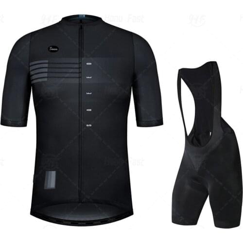 New Men Spain Summer Short Sleeve Breathable Cycling Jersey Set Mountain Bicycle Wear Quick-Dry Racing Road Bike Clothing
