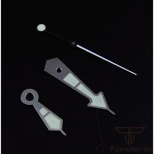 Fit for NH35 NH36 7S26 Movement Green Luminous C3 Silver Color Watch Hand Needles