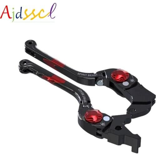 Spirit Beast Motorcycle Adjustable Brake Clutch Lever Disc Brake Levers Handle Levers Accessories For SUZUKI GSX250R GW250 DL250