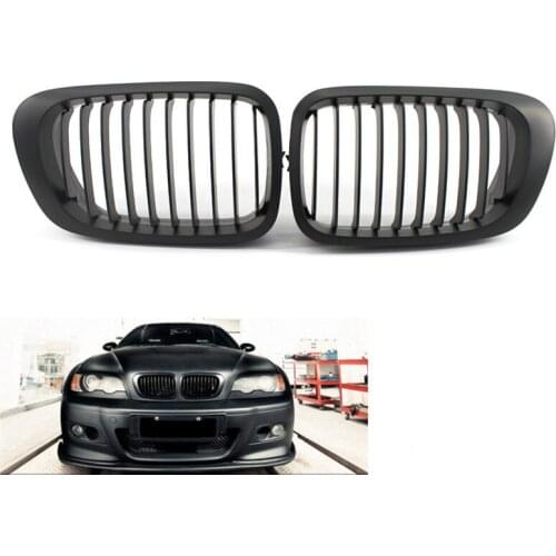 Kidney Sport Grille Grill For BMW E46 3 Series 318Ci 320Ci 330Ci M3 2 Door 2D Coupe Cabridet 1998-2002