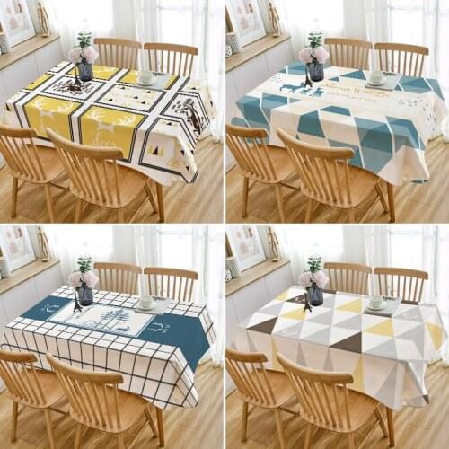 Table Cloth Kitchen Table Covers Waterproof Oilproof Colorful Rectangular Tablecloth For Dormitory Photo Background Tools Mat