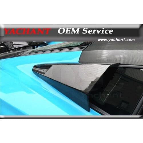 Car-Styling Carbon Fiber /FRP Fiber Glass Window Side Scoop 2pcs Fit For 2011-2014 MP4 12-C YC Design Style Quarter Window Scoop