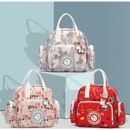 Waterpoof Diaper Bag Mummy Maternity Bags For Baby Stuff Portable Baby Nappy Changing Backpack Multi-function Diaper Organizer