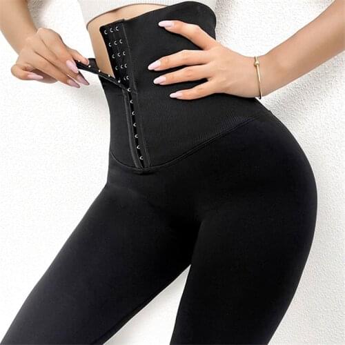 Nessaj Shaper Adjust Belts Gym Leggings High Waist Patchwork Pants Tummy Control Leggings For Fitness Running Leggings Clothes