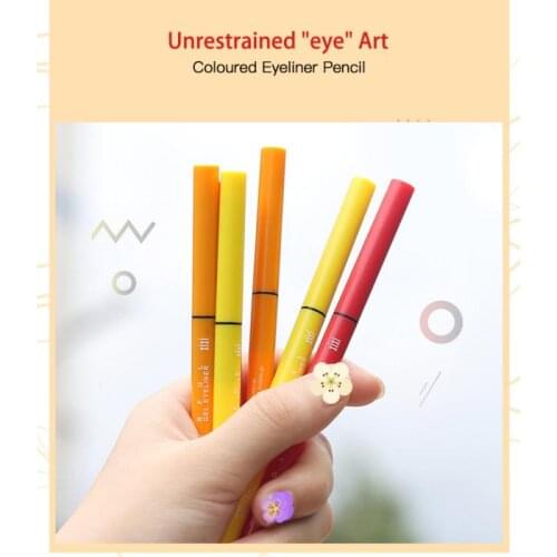 Liquid Eyeliner Pencil Waterproof Colorful Blue Yellow Eye Liner Pen Women Longlasting Quick Dry Makeup Eyes Cosmetics TSLM2