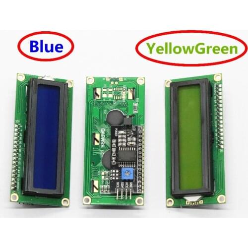 LCD1602+I2C LCD 1602 module Blue/Green screen PCF8574 IIC/I2C LCD1602 Adapter plate