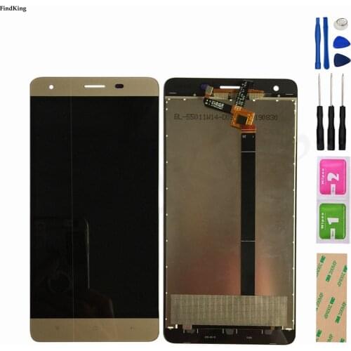 Golden LCD Display Touch Screen For Oukitel K6000 Pro LCD Display Assembly Touch Screen Digitizer Phone Replacement Parts