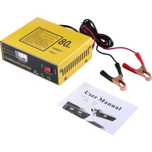 140W Full Automatic-protect Quick Charger 6V/12V 80AH Automatic Intelligent Car Battery Charger Negative Pulse Hot Sale