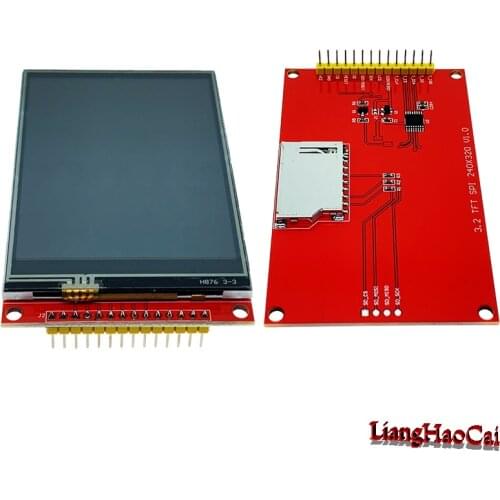 3.2 inch TFT LCD screen Display SPI Module 14P Touch Panel 320*240 RGB SPI 4 wire Wide viewing angle ILI9341 18 pin 0.8mm