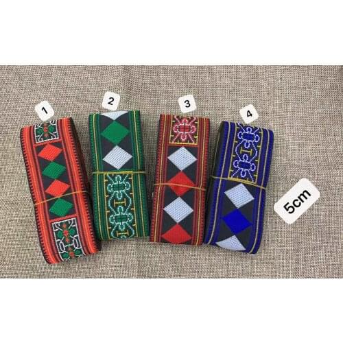 5cm ethnic style folk style nation style jacquard ribbon,jacquard webbing,garment ribbon,shoes ribbon,bag ribbon,YY210603c