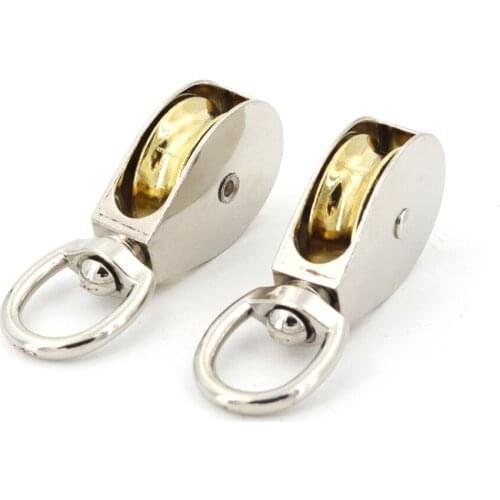 86 mm metal pulley zinc alloy fixed pulley crown block and pulley block mini single pulley DIY