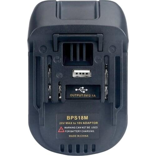 Bps18M Battery Adapter For 20V Lithium For Porter Cable 20V Lithium Battery For Makita Bl1830 Bl1840 18V Battery