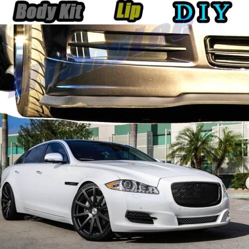 Car Bumper Lip Front Spoiler Skirt Deflector For Jaguar XJ X350 X358 XJ351 XJ6 XJ8 Vanden Plas XJR Modified Body Kit Hella Flush