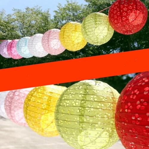 16inch 40cm Hollow Out Round Chinese Paper Lantern Birthday Party Wedding Decoration Paper Balls Home Bedroom Hanging Lampion