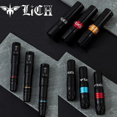LICH тату Wireless & RCA Dual Rotary Tattoo Motor Pen Guns Machine Kits For High Quality Professional Permanent Makeup Supplies