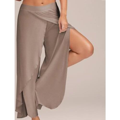 Women Yoga Pants stretchy High rise Straight Loose lounge Fitness running yoga pants Outdoor casual motion wide leg pants S-5XL