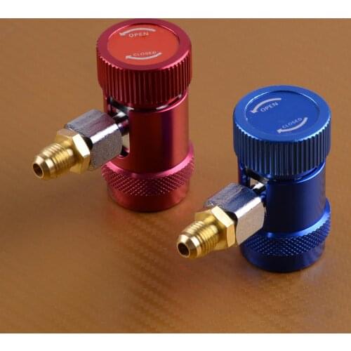 CITALL 2Pcs Car Refrigerant Air Conditioning Quick Connector Adapter R1234yf Accessories