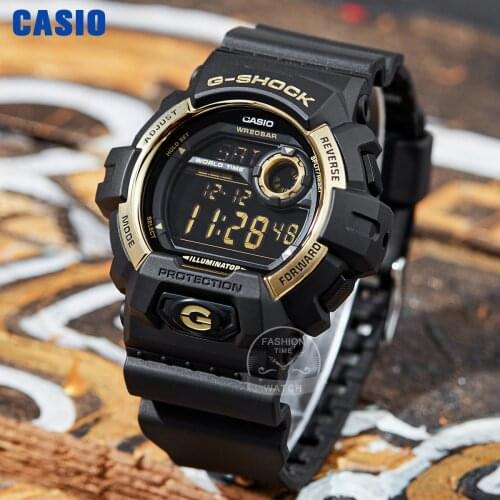 Casio g shock watch men Black gold Reverse display waterproof sport Waterproof watch quartz relogio masculino часы reloj hombre