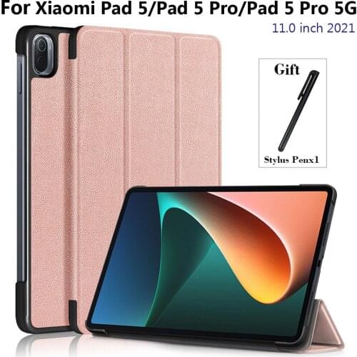 For Xiaomi Mi Pad 5 Case Capa 11" Folding PU Leather Stand Protective Tablet Funda For Xiaomi Mi Pad 5 Pro Case For Mipad 5 pro