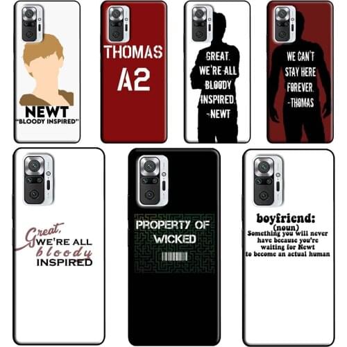 The Maze Runner Qoutes Case For Xiaomi Redmi Note 10 Pro Note 9 Pro 8 7 8T 9S Back Cover For Redmi 9T 9 9C 8A 9A