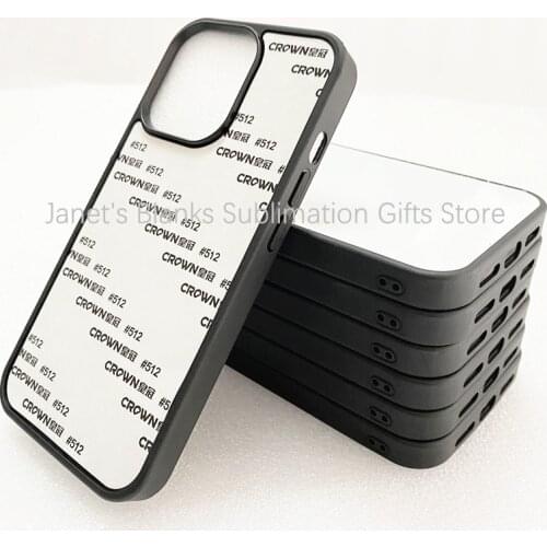 Blank Sublimation 2D Case For Mini iPhone12 12ProMax 11 XR XS SE2020 Mobile Cover Soft Rubber Sublimate Metal Sheet Insert