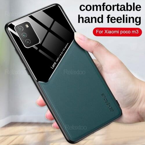 For Xiaomi Poco M3 Pro 5G Shell Luxury PU Leather Magnetic Holder Back Cover For Mi Poxo Poko M 3 M3Pro Phone Shell Case Fundas