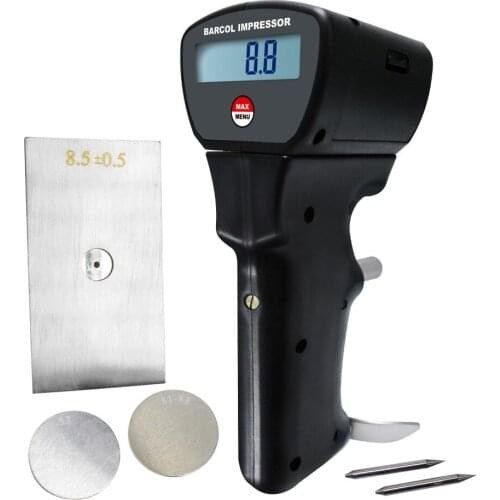 Digital Barcol Impressor 0~100 HBa Portable Indentation Hardness Tester Meter Brinell 25~150HB for Aluminum Glass Steel Industry