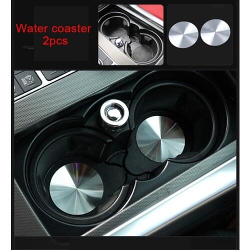 For Land Rover Range Rover sport HSE 2014-2019 chrome Water cup coaster 2pcs