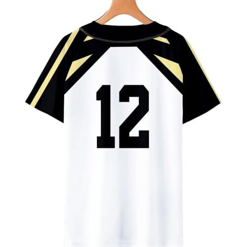 Anime 3D Haikyuu T Shirt Baseball T Shirt Men/women Summer Short Sleeve Plus Size Oversized T Shirt Fashion Clothes 2020 V-neck