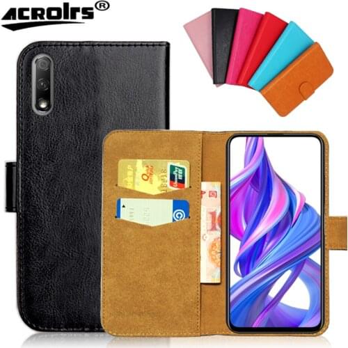 For Huawei Honor 9X Case 6 Colors 6.59" Flip Slots Leather Wallet Cases For Huawei Honor 9X Cover Slots Phone Bag Credit Card